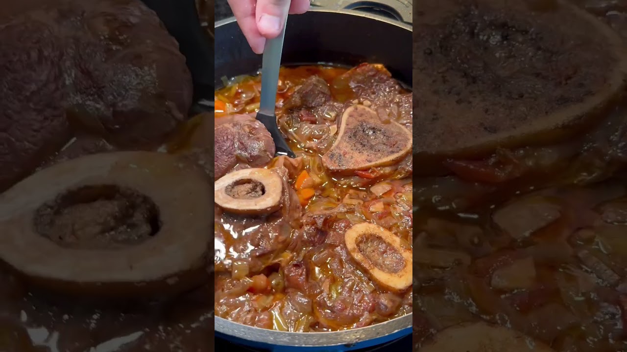 Ossobuco estofado 🍖 &iexcl;Tan tierno que se deshace con la mirada! #recetas #youtubeshorts