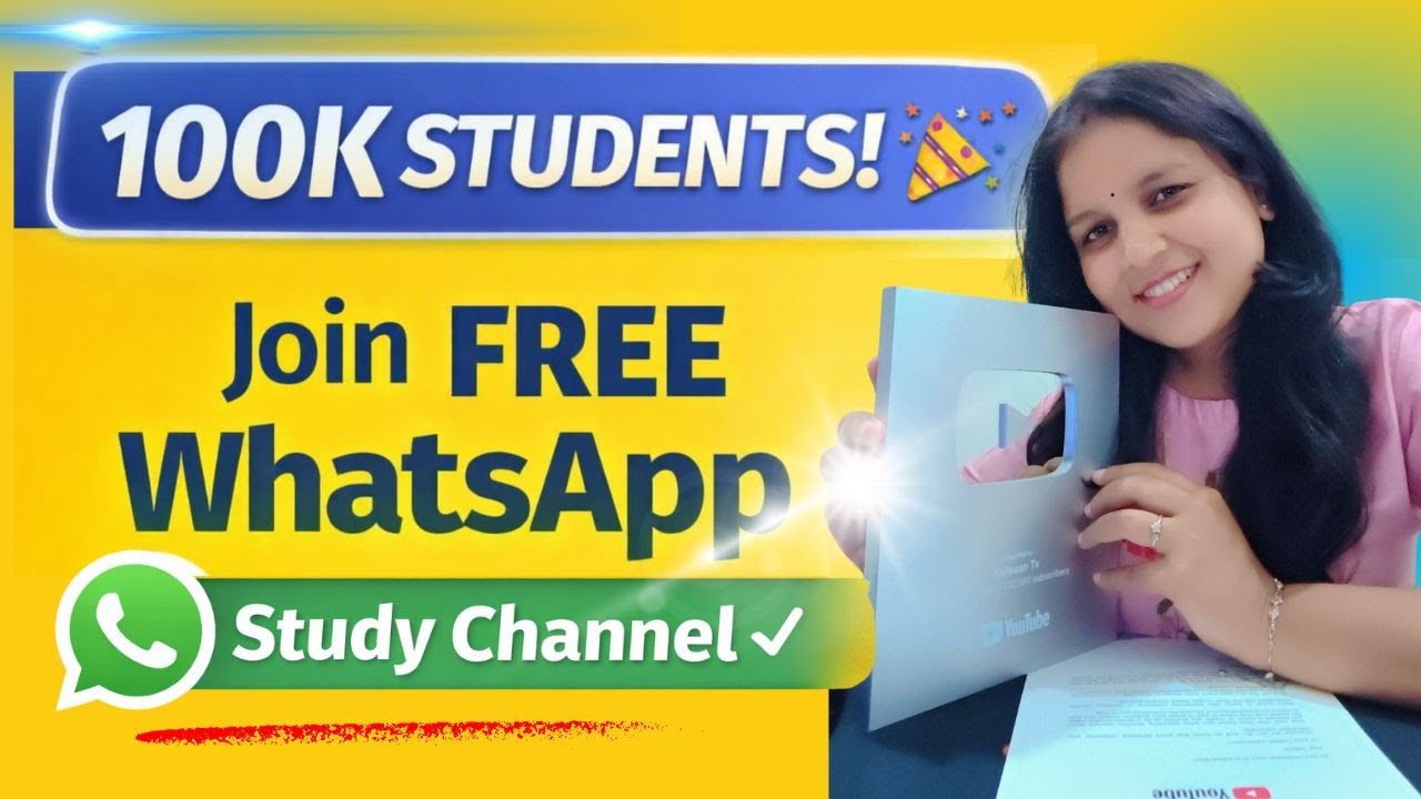 100K KaliyaanTV Family | Join FREE WhatsApp Study Channel
