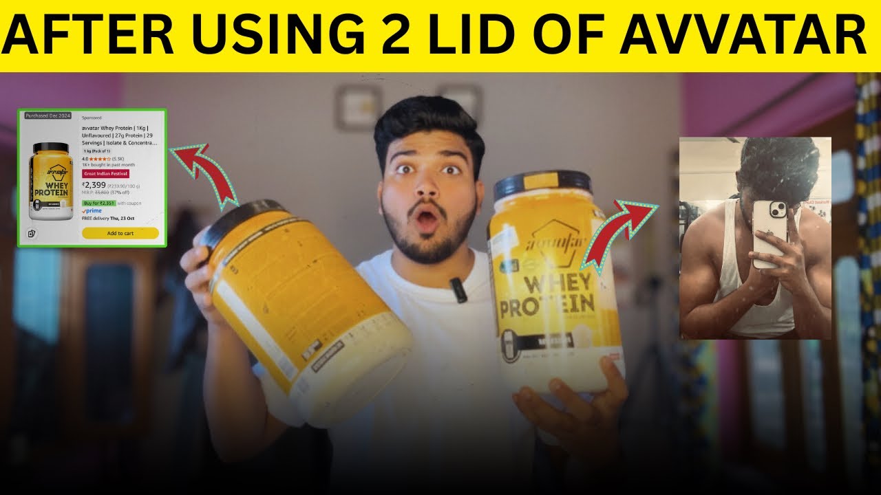 Best protein powder In the market | Avvatar whey Protein powder| Honest Review | shocking Result 😮
