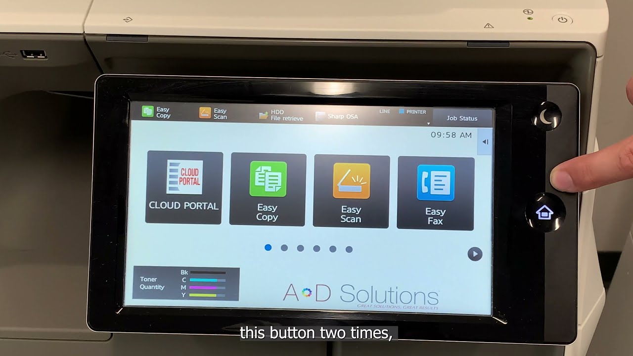 How to Retrieve Meter Count and Check Toner Levels | Sharp MFP