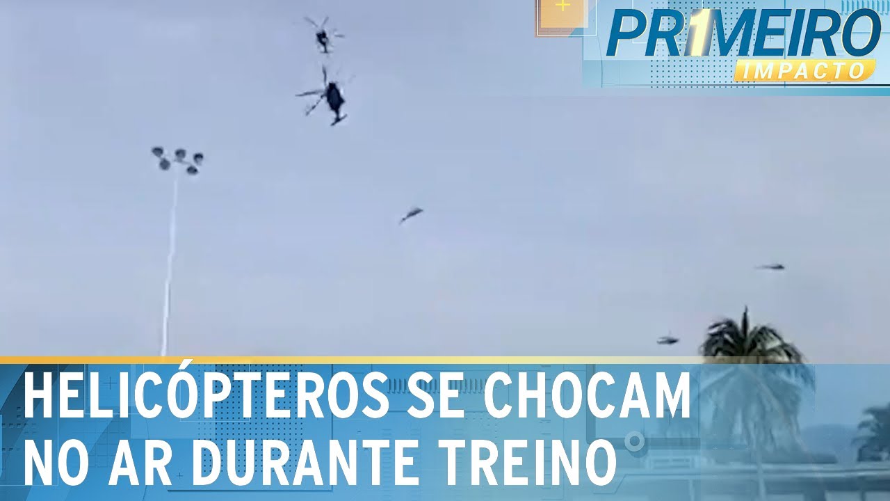 Dez pessoas morrem em colisão entre helicópteros na Malásia | Primeiro Impacto (23/04/24)