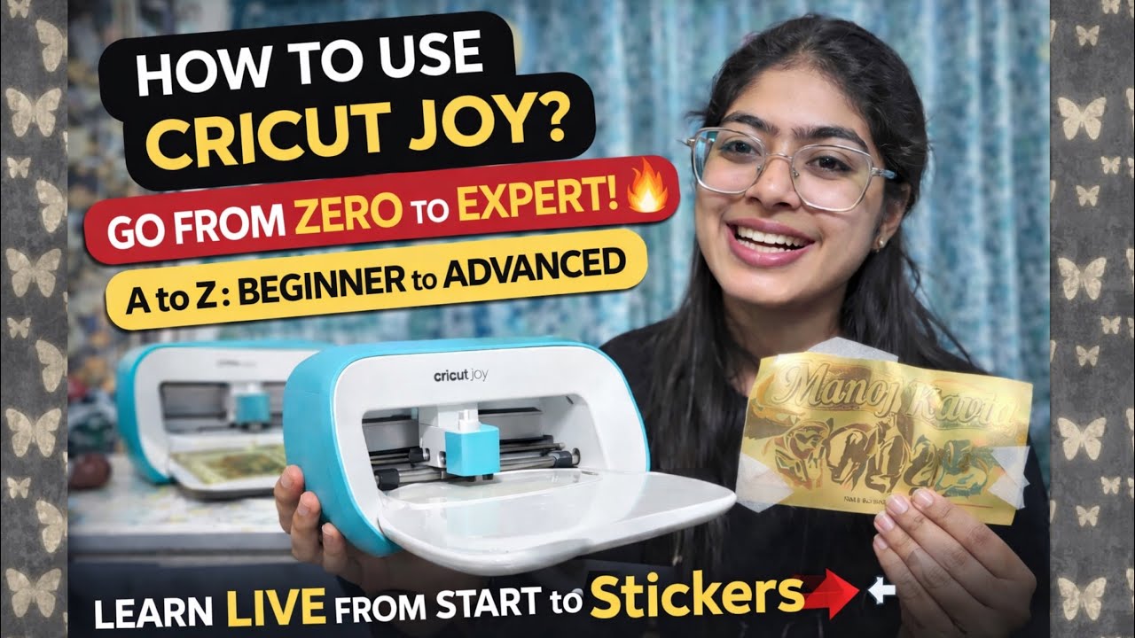 How to use Cricut joy? Vinyl stickers kaise nikale? Learn to make vinyl stickers for resin art 