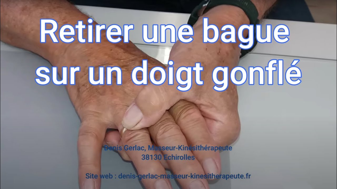 Enlever une bague (doigt gonflé)