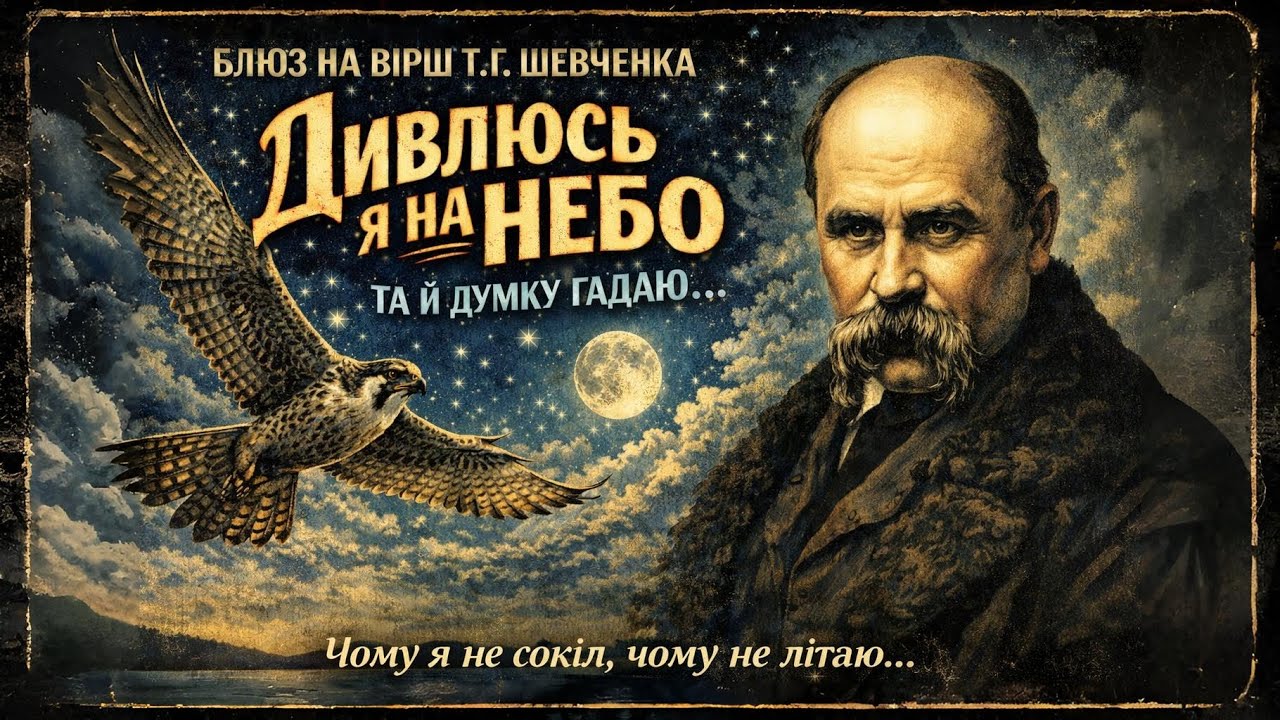 Такого Ви не чули! 🎸 «Дивлюсь я на небо та й думку гадаю...»  | Тарас Шевченко у стилі Блюз