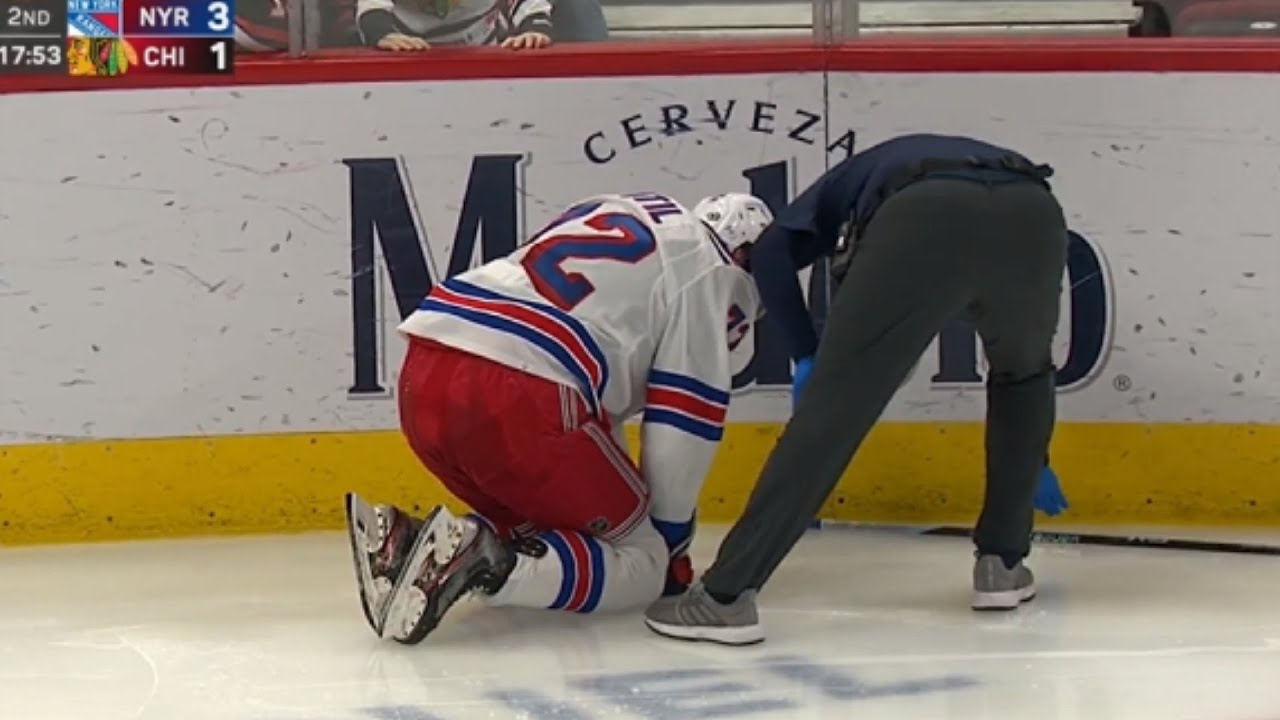 Filip Chytil Is Shaken Up After Hit From Sam Lafferty