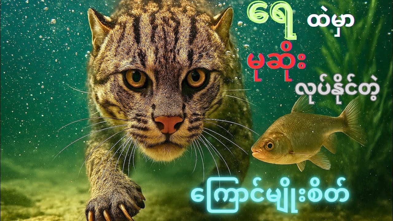 ရေထဲမှာအမဲလိုက်နိုင်တဲ့ ကြောင်များ