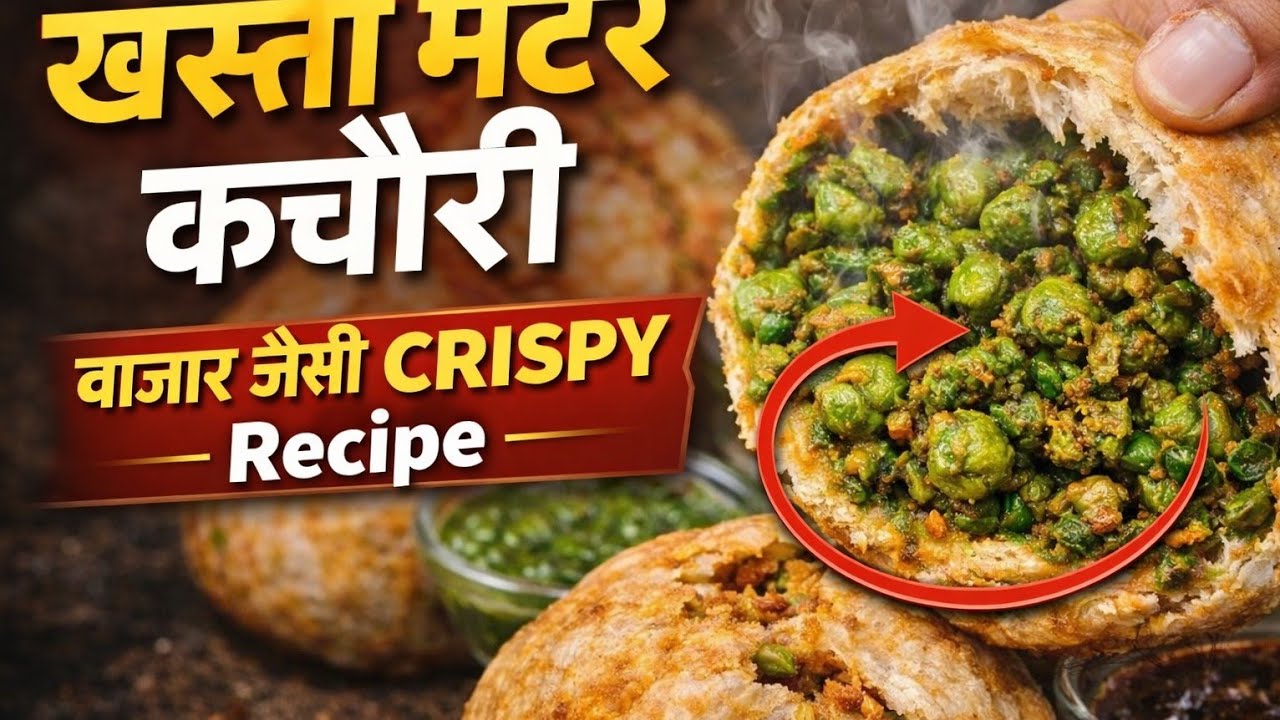 “5-Star Wali खस्ता Matar Kachori | फूली-फूली कचौरी की Secret Recipe उजागर!”matar kachori recipe,