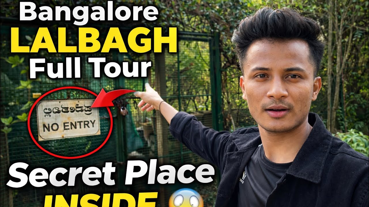 .	Bangalore Lalbagh Garden Full Tour | Secret Place Inside 😱spidervloger
