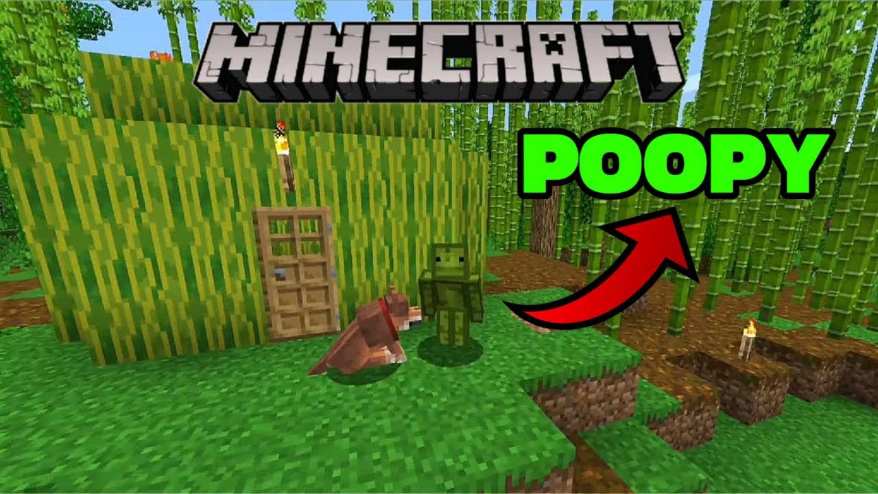 POOPY BUILD HIS DREAM HOUSE IN MINECRAFT | MELON PLAYGROUND