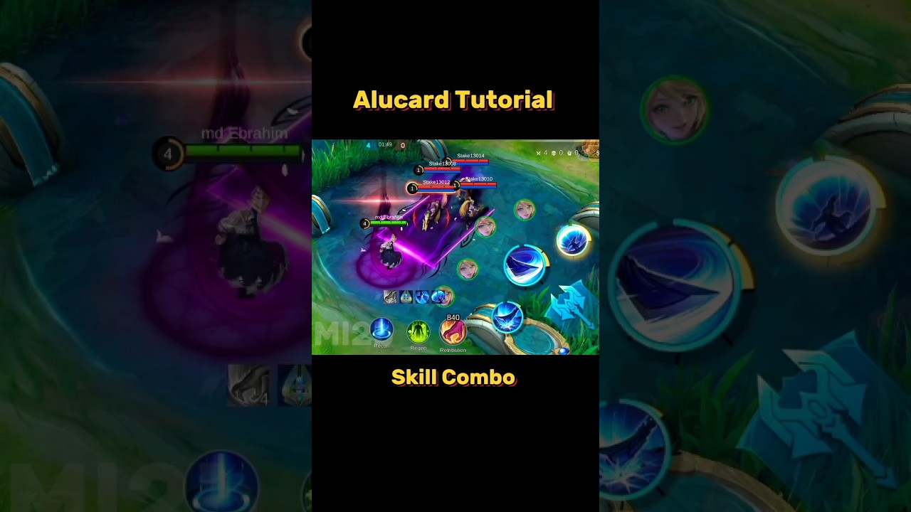 Alucard Skill Combo Tutorial Mobile Legends #ml2b #tutorial #alucard #alu #mobilelegends #shorts