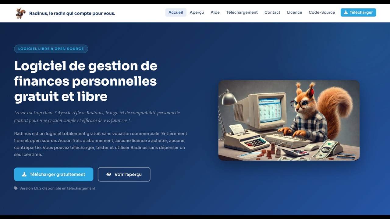 Radinus 1.9 Récapitulatif nouveautés
