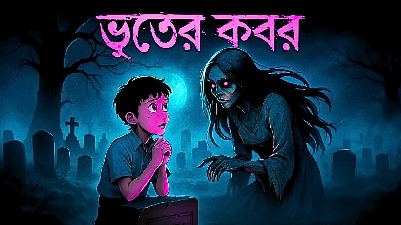 ভয়ংকর ভুতের গল্প (ভুতের  কবর) | Bangla Bhuter Cartoon [Vhuter Story]