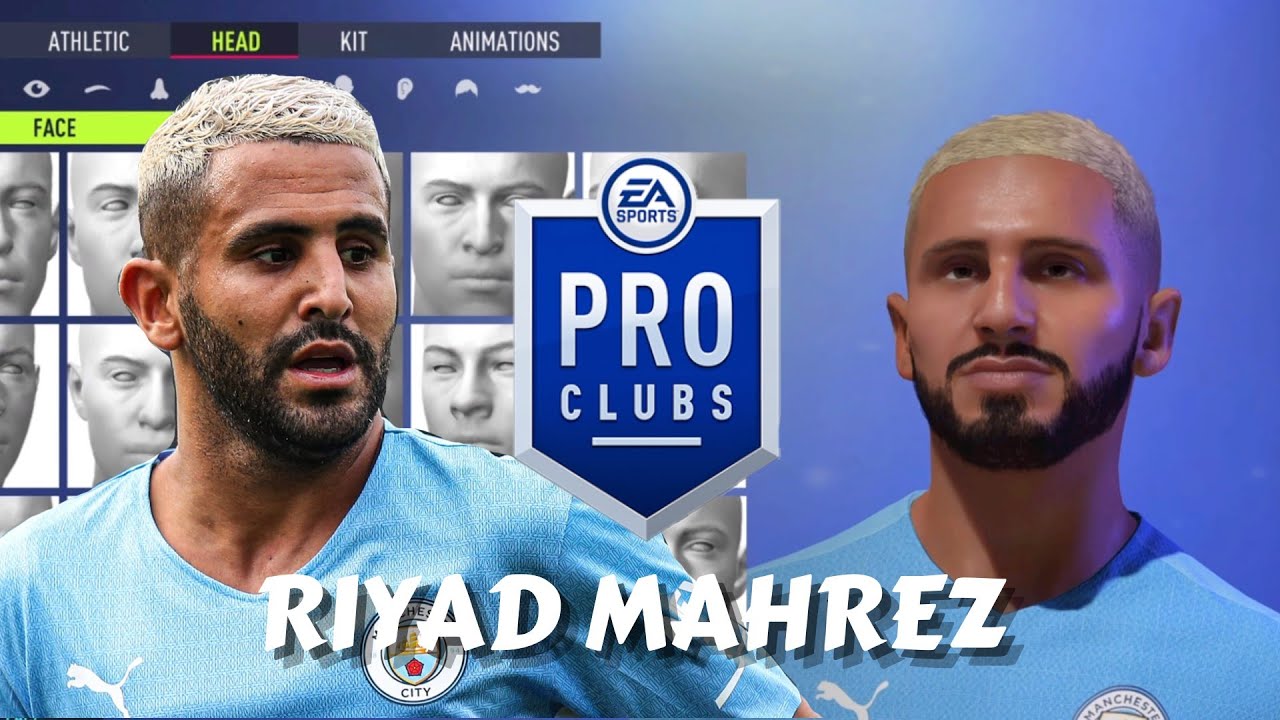 FIFA 22 Riyad Mahrez Pro Clubs Creation