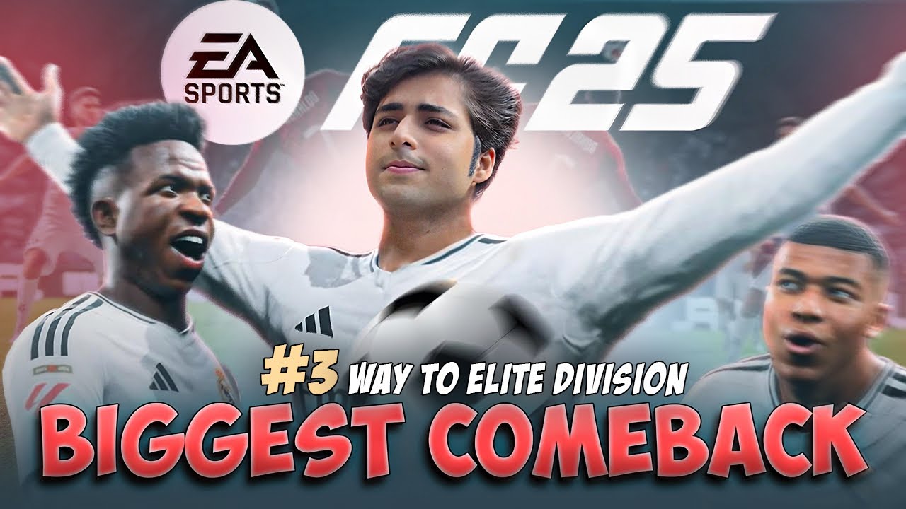 MY BIGGEST COMEBACK IN FC25 ⚽️🥵| Way to Elite Devision | Raj’s Live! |