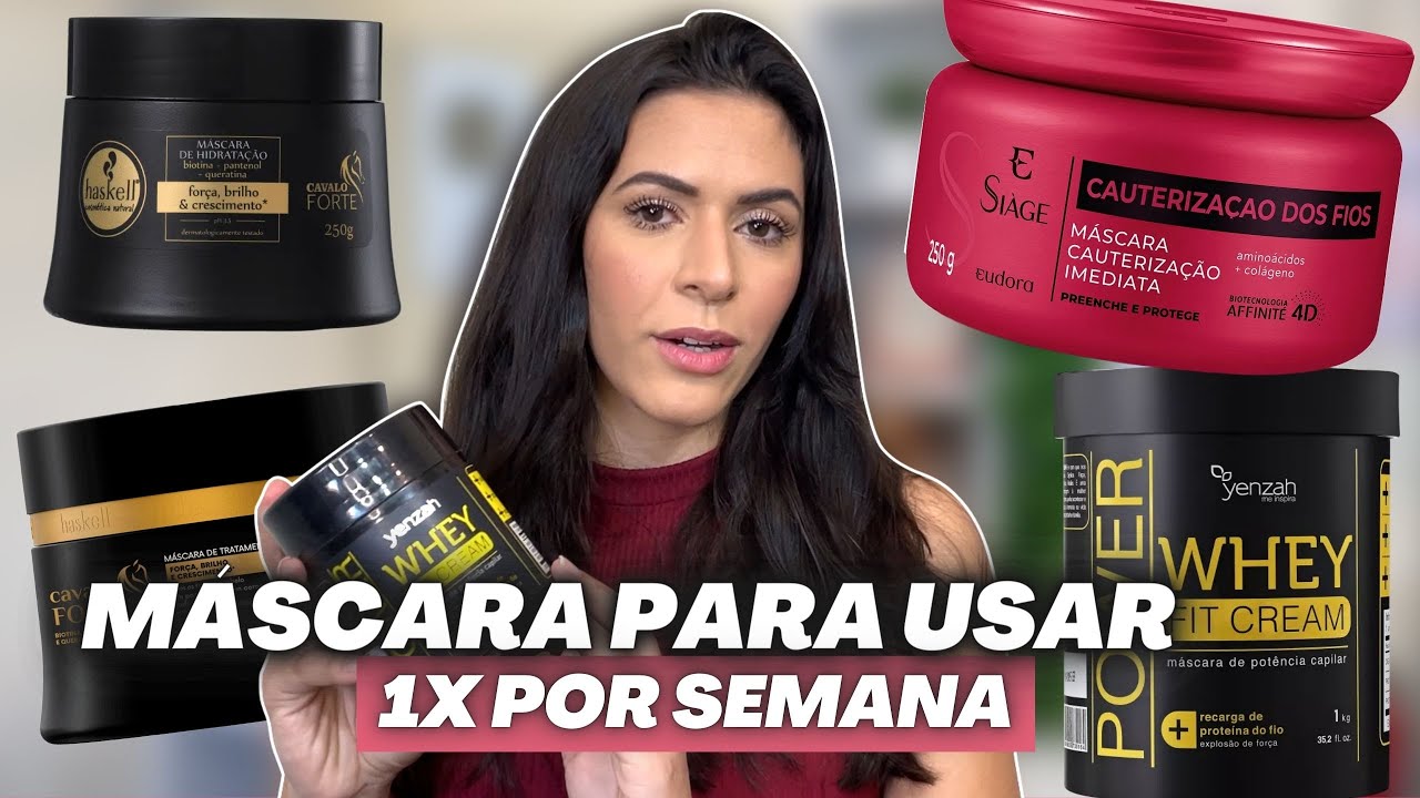 5 MÁSCARAS PARA USAR 1x NA SEMANA: AS MELHORES PARA REPOSIÇÃO DE MASSA/QUEBRA CAPILAR | Larisse Gama