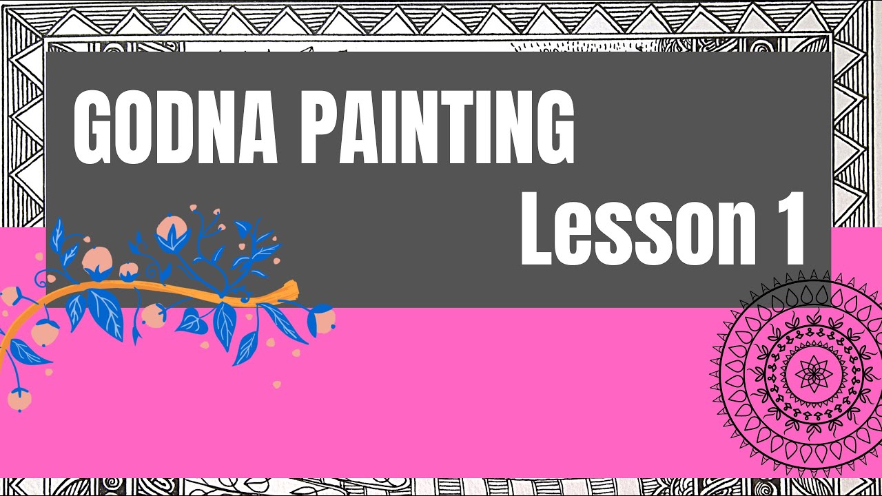 Godna Painting Tutorial for Beginners I Madhubani Painting I Elephant drawing in Godna Style