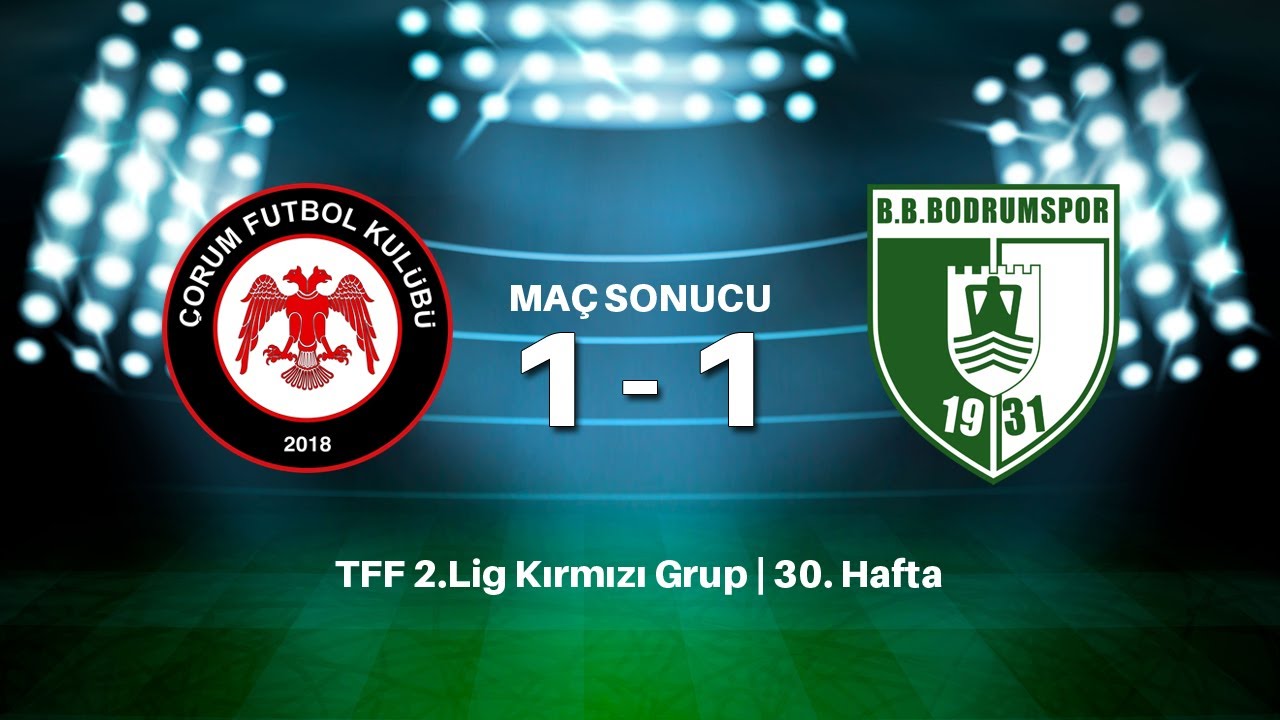 Çorum FK - Bodrumspor maç özeti!