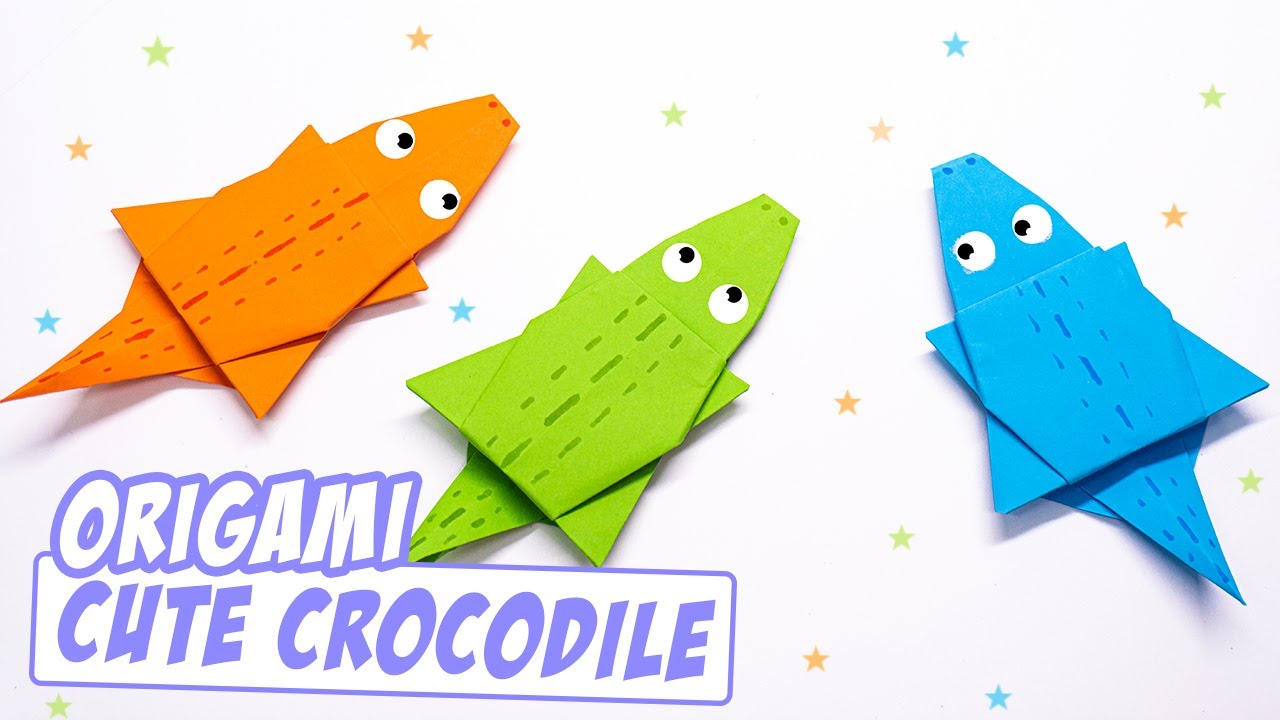 Easy Origami Paper Crocodile || How to make origami Crocodile