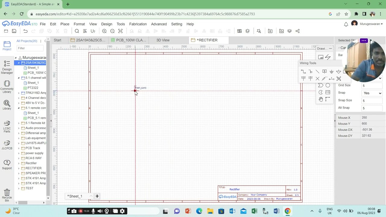 BASIC PCB DESIGN USING EASYEDA SOFTWARE CLASS1