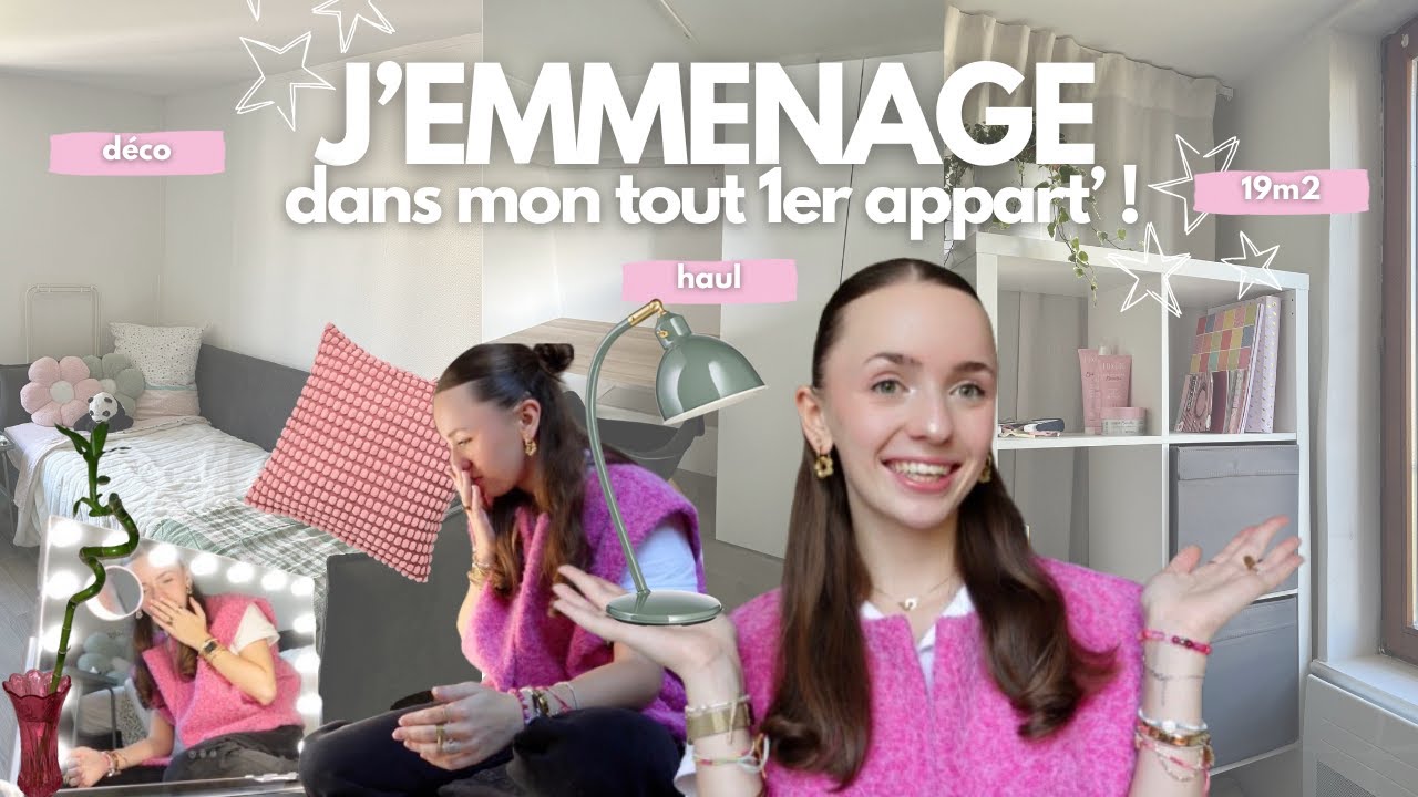 J'EMMENAGE dans mon PREMIER APPART' 🤗🎀