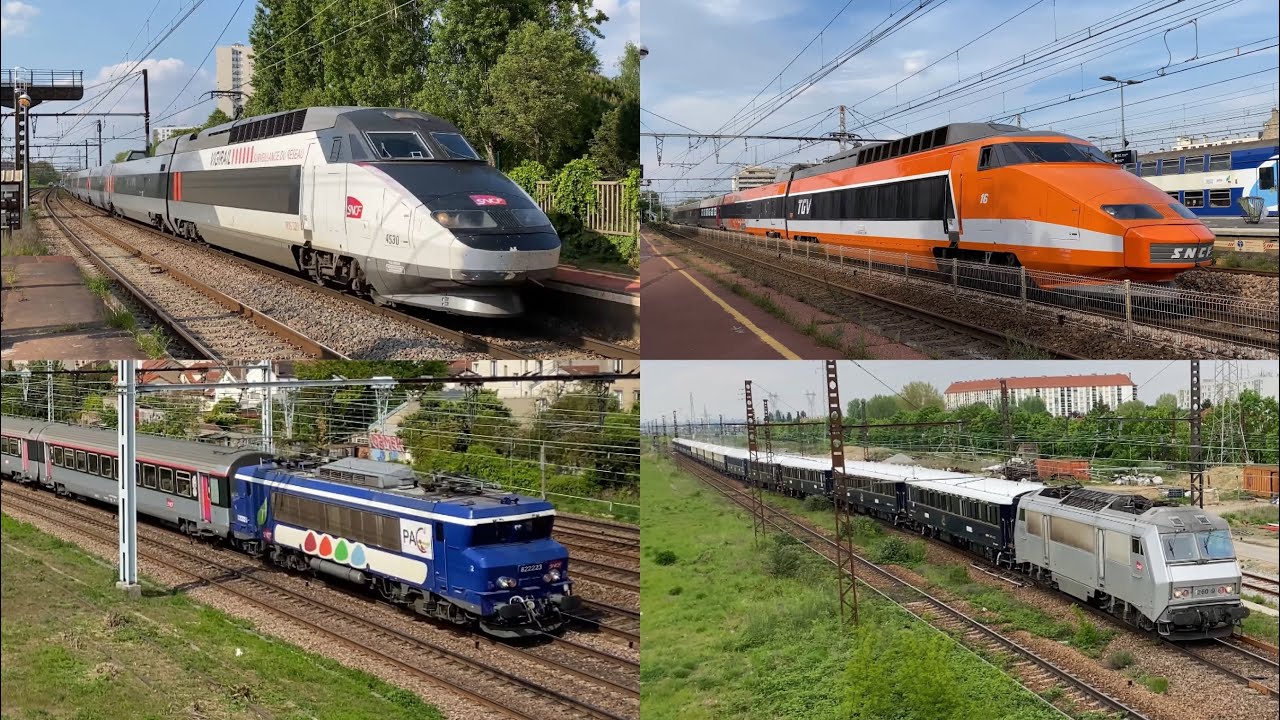 [4K] Trains Sp&eacute;ciaux : VSOE; BB22223; BB26063; IRIS 320 & PSE 16