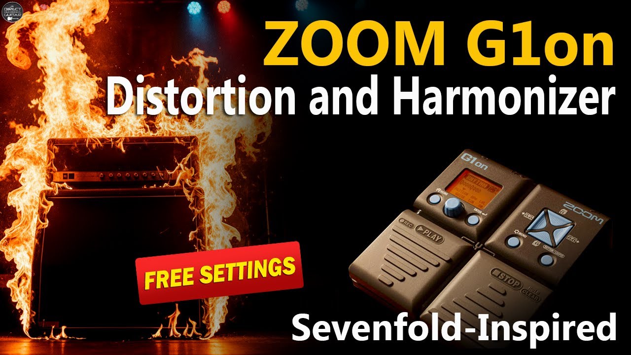 ZOOM G1on Distortion and Harmonizer - G1xon: Sevenfold-Inspired