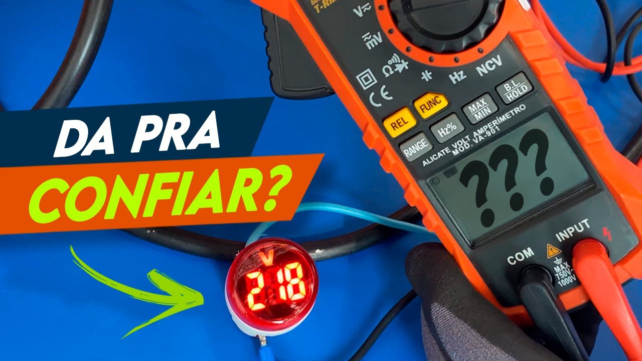 😮Fiquei SURPRESO com o RESULTADO dos TESTES desse VOLTIMETRO