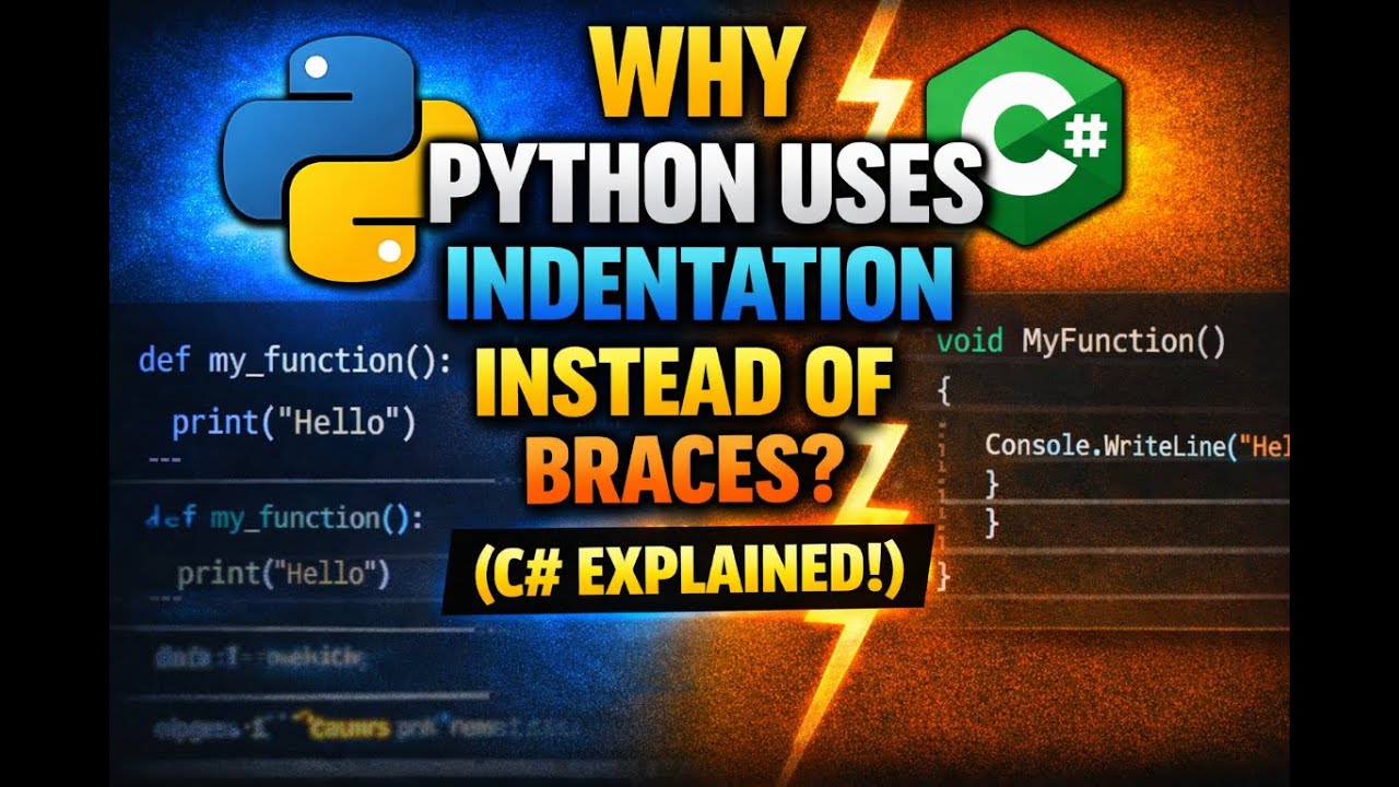 Почему Python использует отступы вместо фигурных скобок (объяснение из C#)!