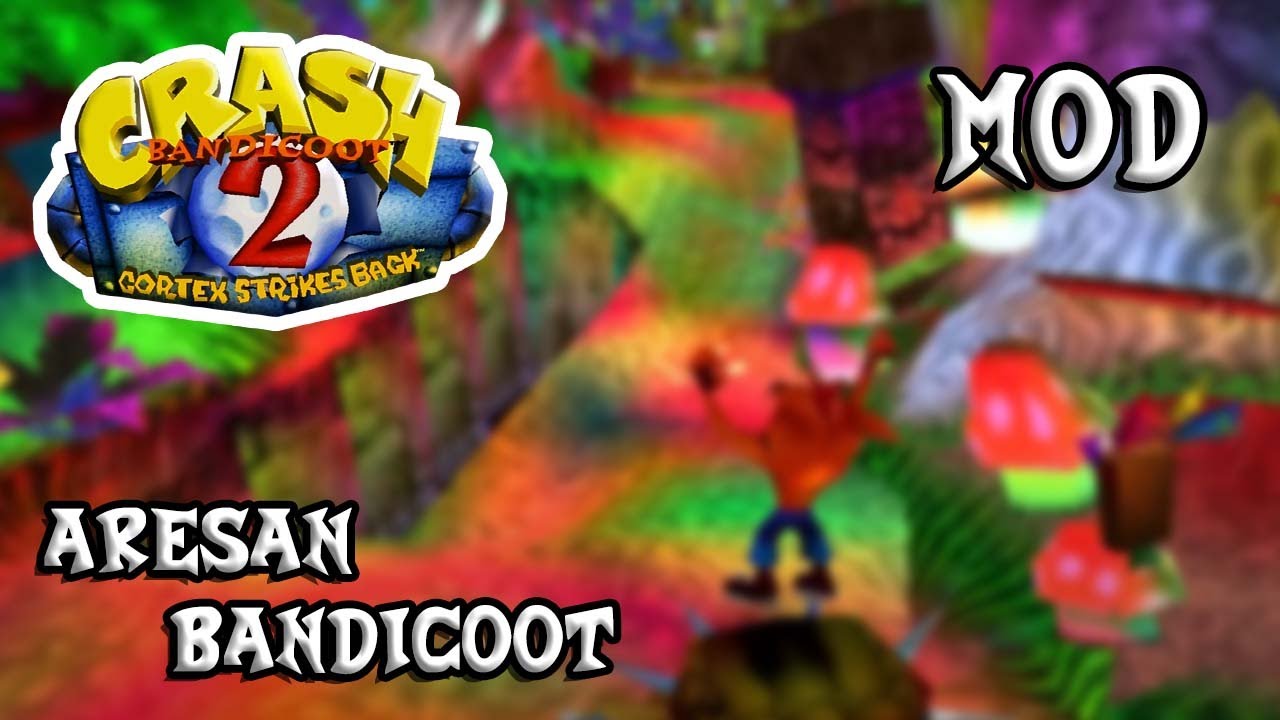 Crash Bandicoot 1, 2 & 3 (American Versions) | First Levels [Rainbow Textures Mod].