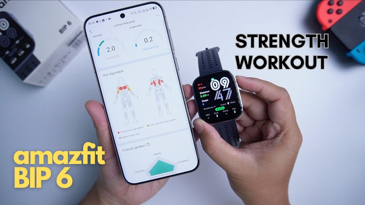 Amazfit Murah Pun Sudah Bisa Baca Pintar STRENGTH WORKOUT | Amazfit BIP 6