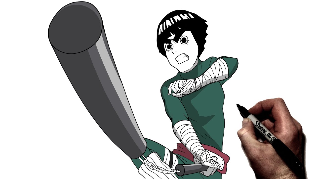 How To Draw Rock Lee  | Step By Step | Naruto