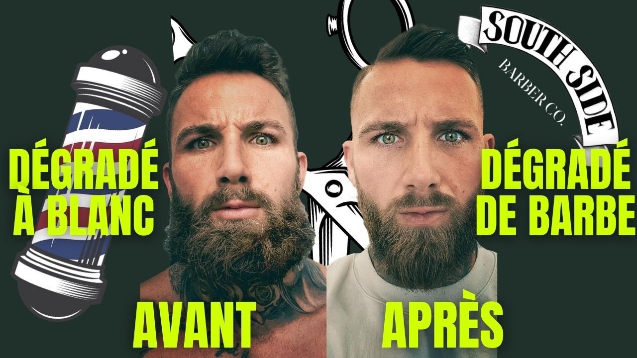 DEGRADÉ à BLANC, DEGRADÉ de BARBE je CHANGE de TÈTE je CHANGE de LOOK