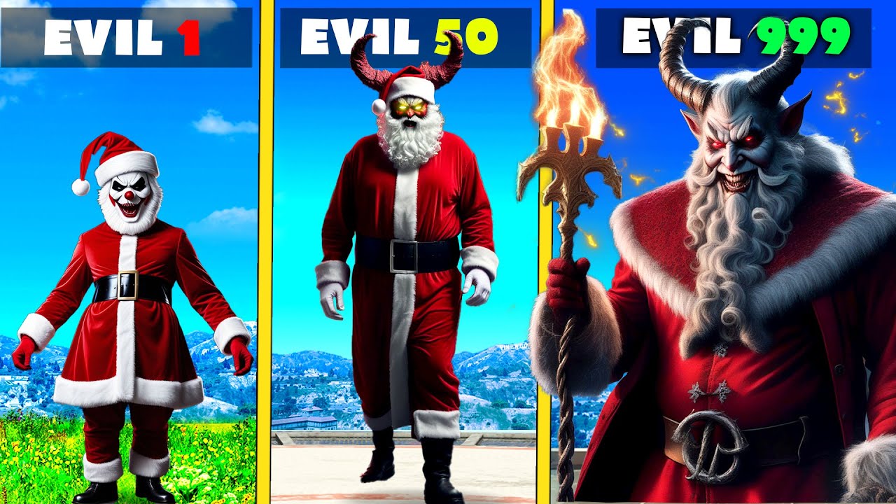 Upgrading to EVIL SANTA CLAUS in GTA 5 Story Mode
