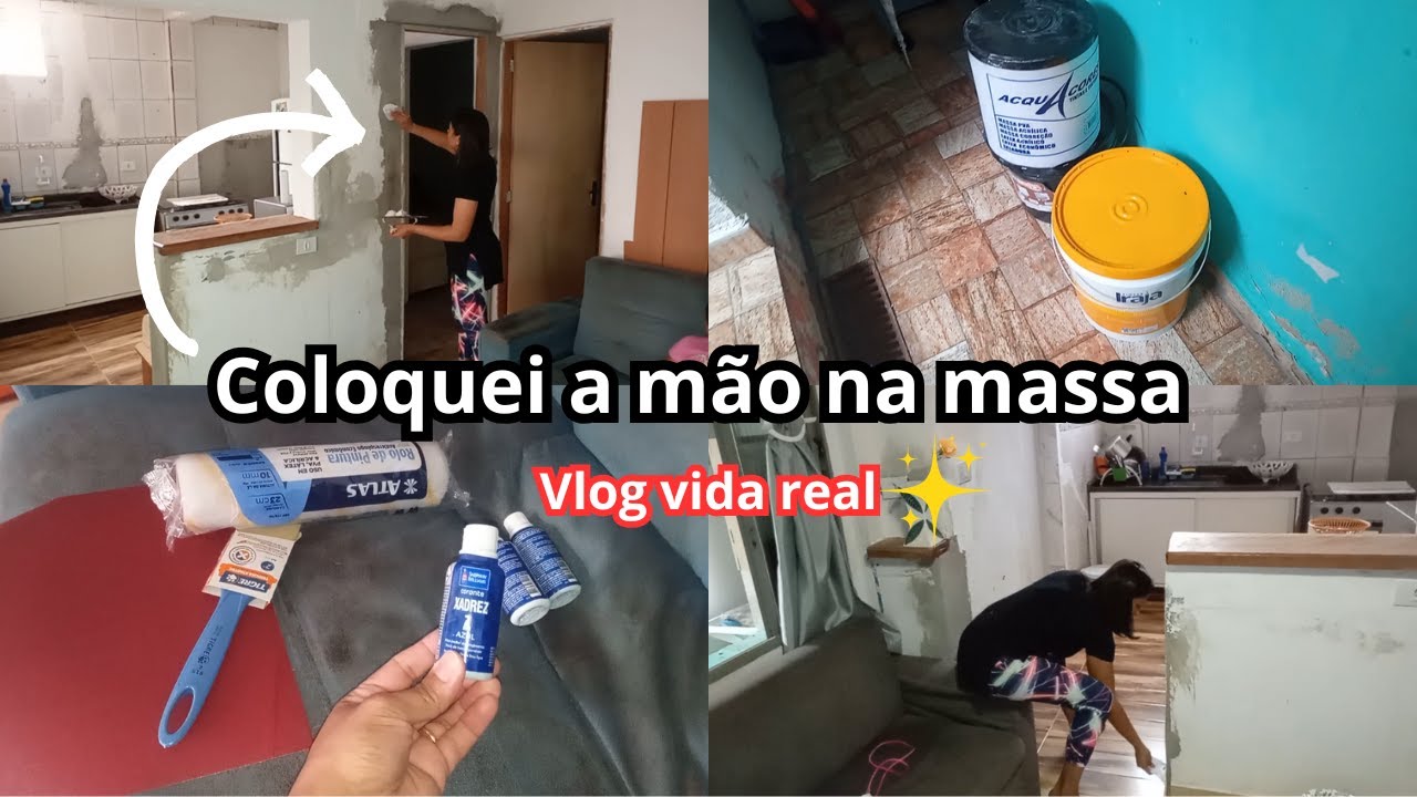 Vlog Vida Real em casa ✨ reforma na sala + café da tarde ☕ + janta pronta 😋