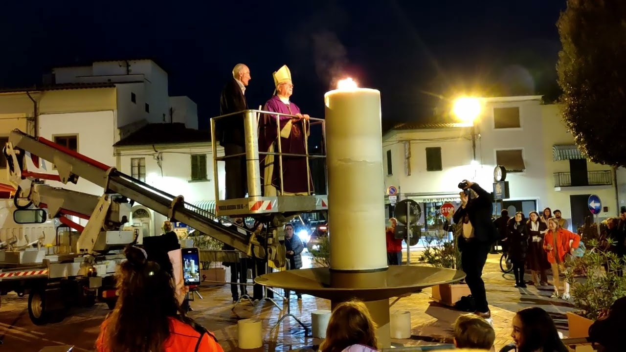 Accensione Cero Giubilare a Chiesina Uzzanese (8 marzo 2025)