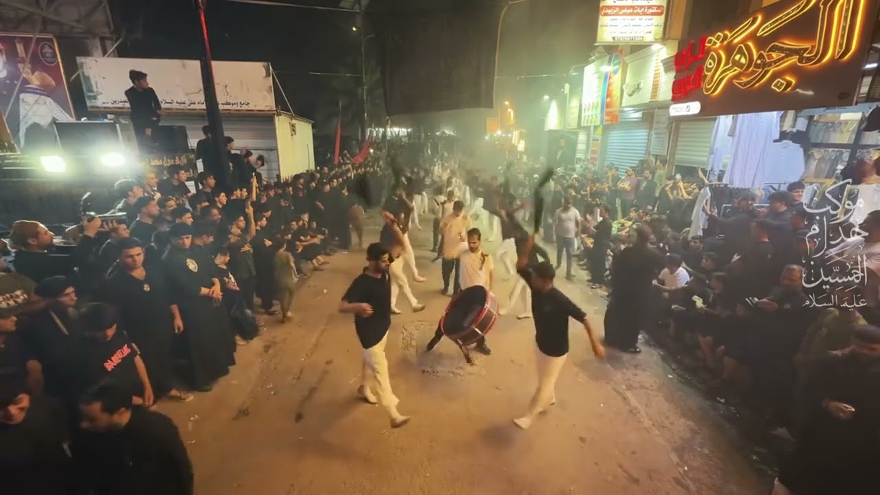 لموكب خدام الامام الحسين ( عليه السلام ) في منطقة الشعلة _ شارع الوسطاني شهر محرم الحرام سنة١٤٤٧ هـ