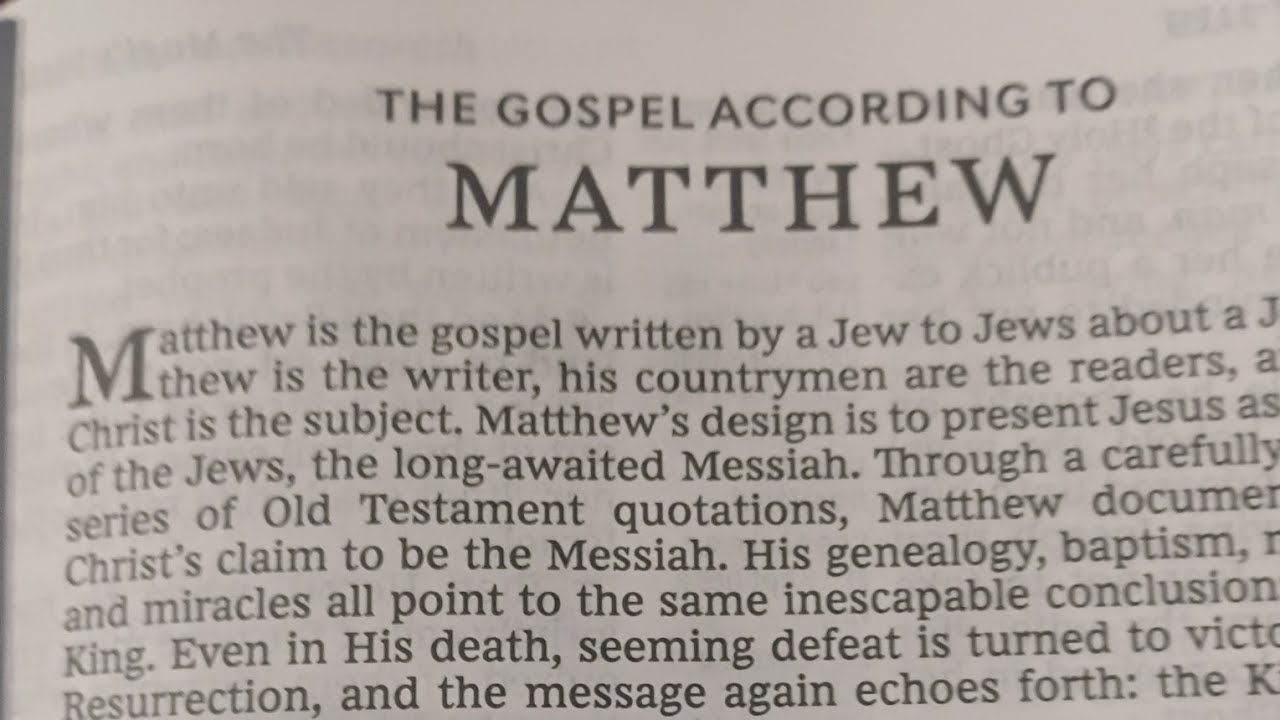The Bible Says In (MATTHEW Chapter 6)