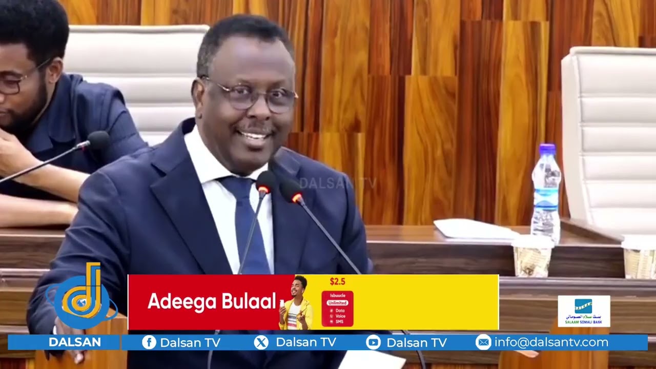 Wasiirka Cadaalada & Dastuurka oo ka jawaabay Su’aalo ay weydiiyeen Xildhibaanada