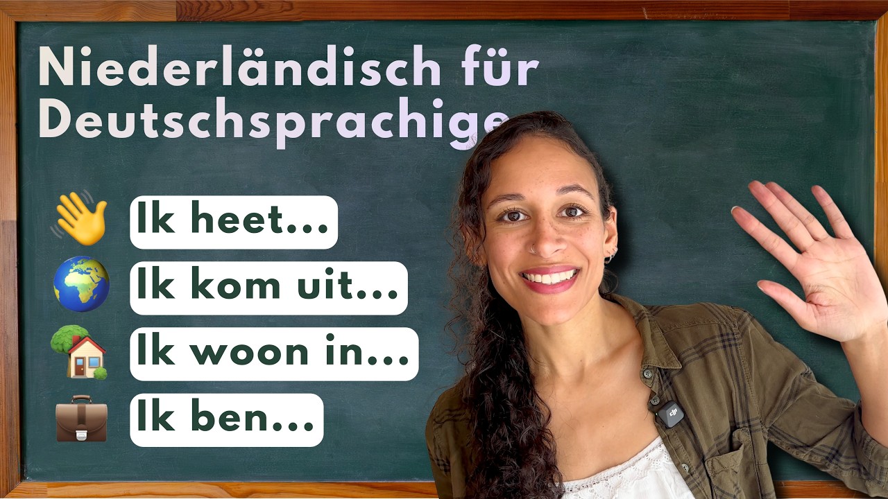 ⏱️ NIEDERLÄNDISCH in 4 Minuten: Sich vorstellen 🇧🇪🇳🇱 (Niederländisch für Anfänger)