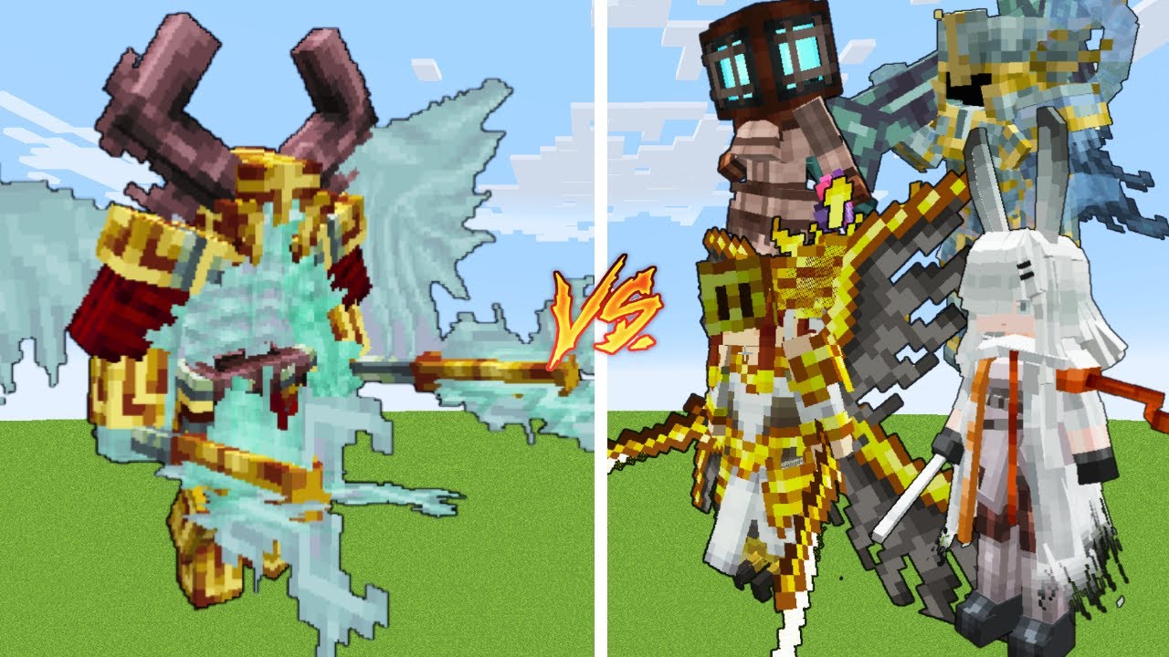 Buffed Maledictus VS Women's Team  /Minecraft Mob Battle