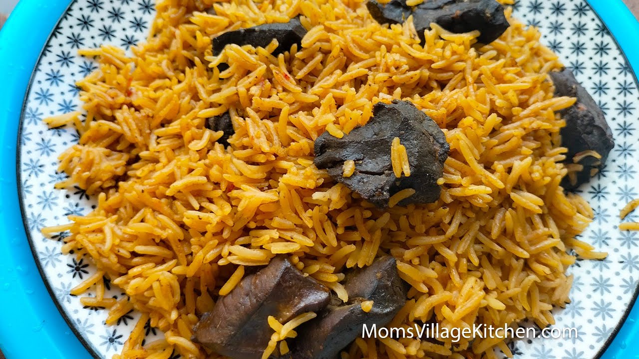 How to Prepare Liver Pilau (Rice and Liver) Ugandan Food - Mom's Village Kitchen - African Food