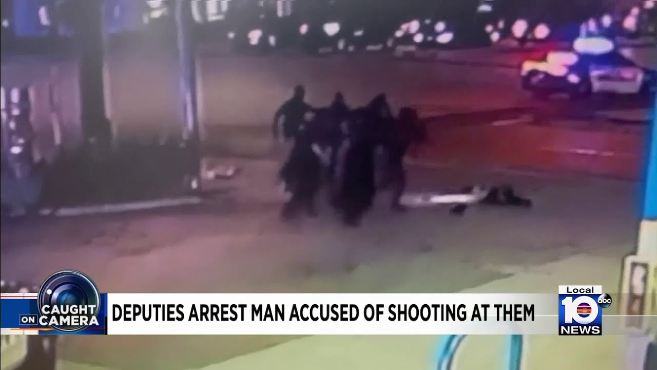 Caught on camera: Deputies arrest man accused of shooting at them