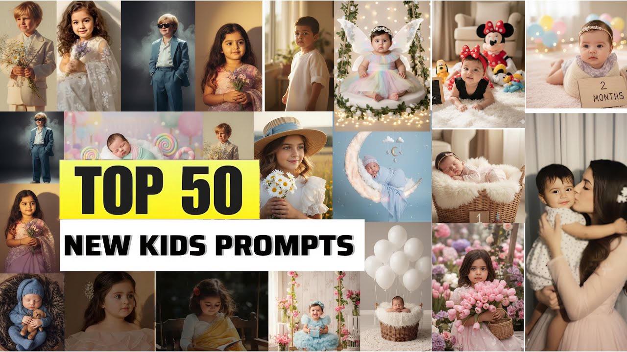Ai Trending Top 50 Prompts for Baby | Ai Gemini viral prompts for Kids