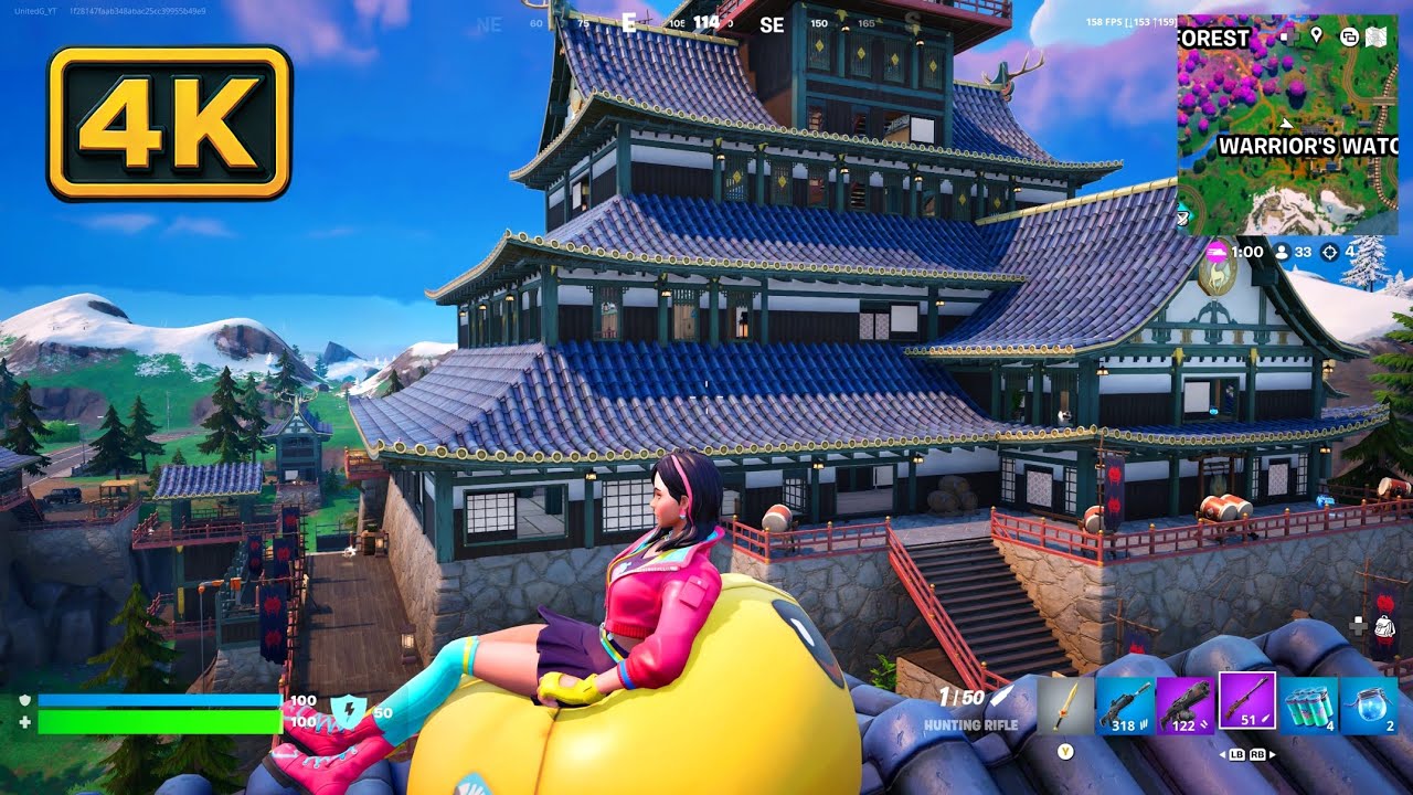 Fortnite Gameplay 4K (No Commentary)