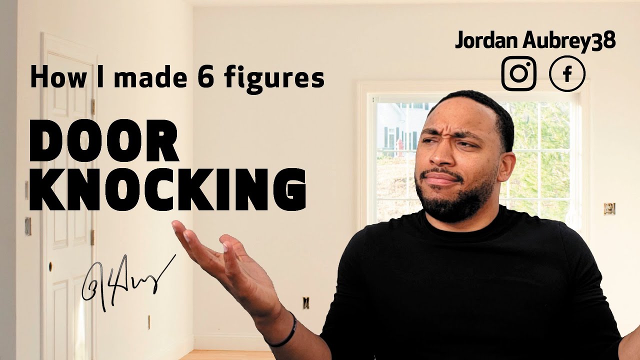 Wholesaling Real Estate Door Knocking to 100K Jordan Aubrey