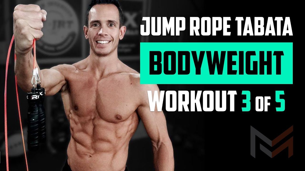 Beginner Jump Rope Workout 3 of 5 - Bodyweight Tabata - Follow Along