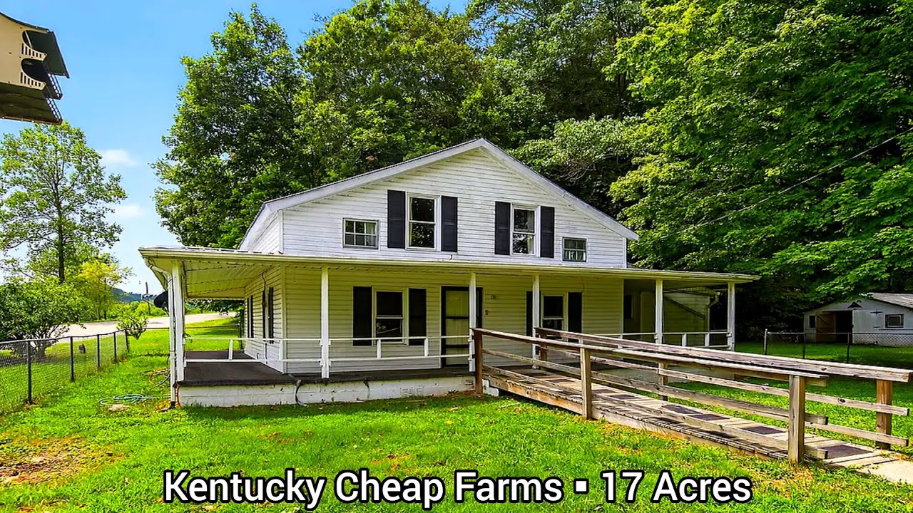 Kentucky Farm on 17 Acres | $169k | KY Real Estate | Country Farm | House TLC | Investment