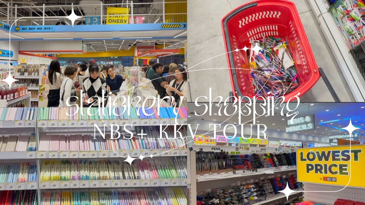 stationery shopping [nbs & kkv tour] + haul 🧸ྀི