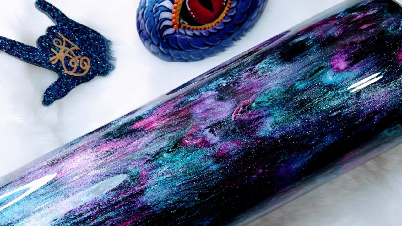 Mica Powder/Alcohol Ink/Manipulation/Epoxy Tumbler