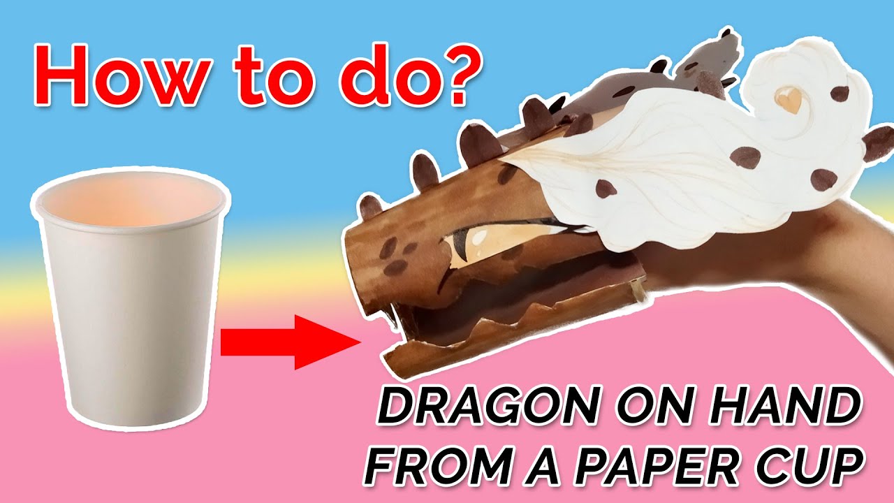How to make a paper cup dragon. DIY Sofit PaperCraft